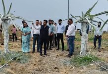 विकासकामांच्या पाहणी करिता जिल्हाधिकारी ‘ऑनफिल्ड’