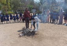 सर्पेवाडा येथील जि. प. शाळेत इको फ्रेंडली होळी साजरी