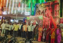 चंद्रपुर शिवसेनेच्या वतीने भद्रावतीत शिवजयंती मोठ्या जल्लोषात साजरी