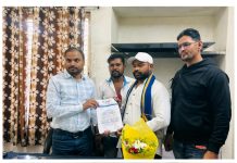 अहमदपूर तालुक्यातील नांदुरा खुर्द येथील बौद्ध समाजच्या स्मशानभूमी सह अनेक मागण्याचे तहसीलदार यांना निवेदन