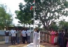 सरपंचा रजनीता मडावी यांच्या हस्ते ध्वजारोहण…