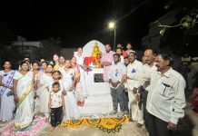 बाबूपेठ येथे तथागत गौतम बुद्ध मूर्ती आणि भारतरत्न डॉ. बाबासाहेब आंबेडकर यांचा अर्धाकृती पुतळा अनावरण