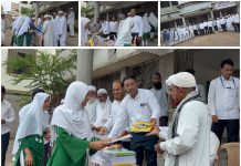 एआईएमआईएम प्रदेश उपाध्यक्ष हाजी मोहम्मद युसूफ पुंजानी यांच्या वाढदिवसानिमित्त उर्दू अनवार गर्ल्स हायस्कूलमधील विद्यार्थ्यांना शैक्षणिक साहित्य वाटप