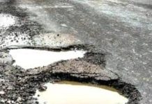 वांगेपल्ली अहेरी अल्प कालावधीत मार्गाची दुर्दशा.