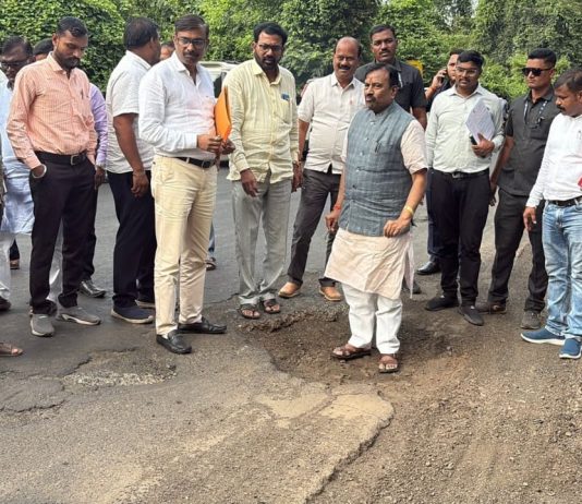 आमदार सुधीर मुनगंटीवार यांचा खड्डेमुक्त रस्त्यांसाठी पुढाकार