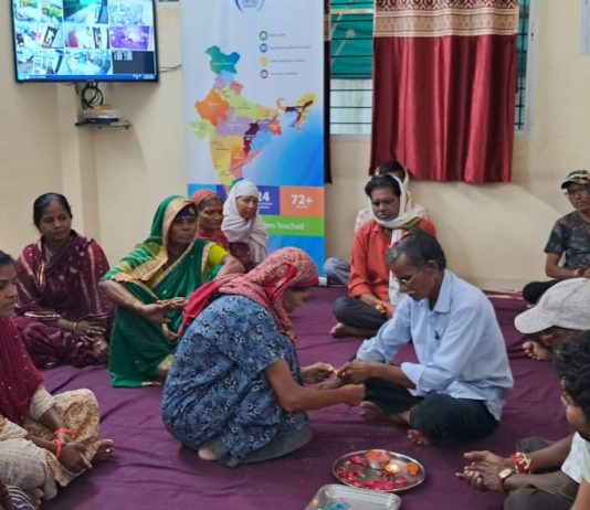 इंटास फाउंडेशनच्या “अपना घर” मध्ये कर्करोग रुग्णांनी केला राखी सण साजरा