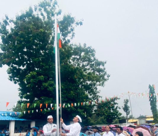 कोरची आश्रम शाळेत भारतीय स्वातंत्र्याचा ७९ वा वर्धापन दिन साजरा