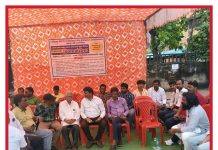 पडोली पोस्टे चे ठाणेदार योगेश हिवसे विरोधात पत्रकाराच्या ठिय्या आंदोलनात पालकमंत्र्यांना घेराव