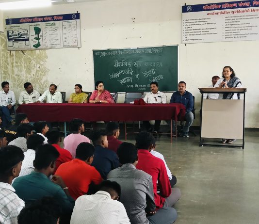 नवीन सत्र कौशल्य आधारित व्यावसायिक शैक्षणिक वर्षात प्रशिक्षणार्थ्यांचे स्वागत.