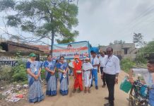 शारदा विद्यालय तुमसर च्या रॅलीतून नागरिकांना स्वच्छतेचा महामंत्र