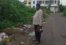 रस्त्यावरचा कचरा तात्काळ स्वच्छ करण्याचे आव्हान – गोसेवक नितीन जाधव गोगलगावकर