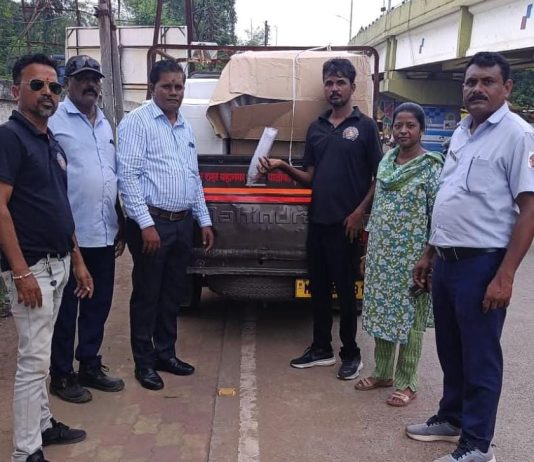 ओम ट्रेडर्स येथुन प्लास्टिक डिस्पोजल ग्लास जप्त – ₹10,000 दंड आकारणी