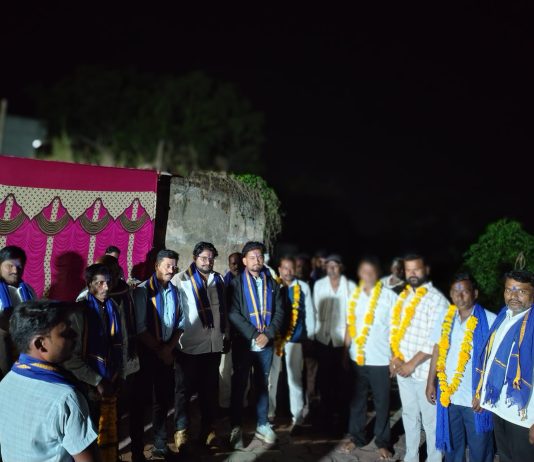 मासुर्डी येथे भिम आर्मी शाखेच्या नामफलकाचे अनावरण संपन्न
