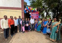 शासकीय चित्रकला परीक्षा केंद्राचे उद्घाटन ढोल ताशांच्या गजरात