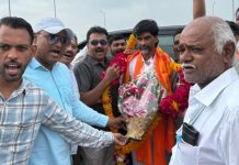 मराठा योद्धा मनोज पाटील जरांगे यांचे कारंजा नगरीत जल्लोषात स्वागत.