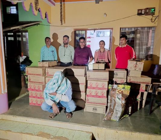 उदापूर येथे अवैध दारूसाठ्यावर उत्पादन शुल्क विभागाचा छापा