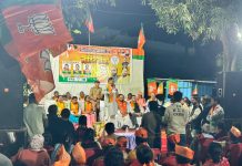 ना. डॉ. प्रा.अशोक उईक, हंसराज अहिर आणि आ. किशोर जोरगेवार यांच्या एकत्रित सभांना नागरिकांची गर्दी.