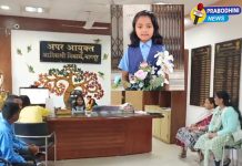 आश्रमशाळेतील चिमुकल्या हिमांशीचे अप्पर आयुक्तांनी केले कौतुक