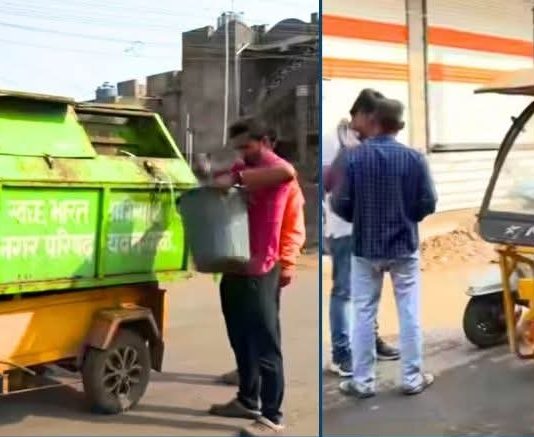 सफाई कर्मचारी गायब असल्याने नगरसेवक डॉ. नीरज वाघमारे स्वतः उतरले मैदानात