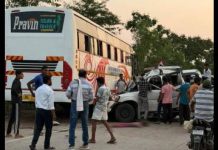 भीषण अपघात: गडचिरोली-चामोर्शी मार्गावर ट्रॅव्हल्स आणि स्कॉर्पिओची जोरदार धडक; ६ वऱ्हाड्यांचा मृत्यू, ५ गंभीर