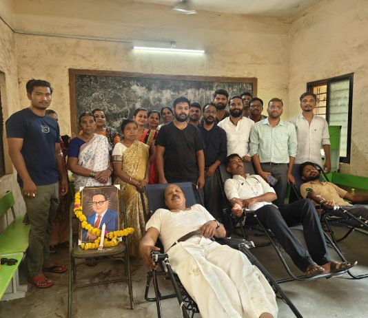 चंद्रपूर येथे डॉ. बाबासाहेब आंबेडकर जयंतीनिमित्त भव्य रक्तदान शिबिर संपन्न