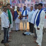 औसा येथे भीम आर्मीच्या वतीने डॉ. बाबासाहेब आंबेडकरांना अभिवादन