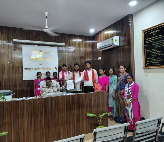 जाफराबाद येथील आशा सेविकांचे थकीत मानधन द्या; भाकपाचे तहसीलदारांना निवेदन