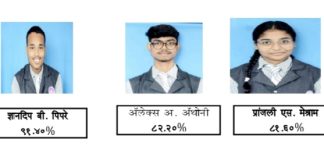 वियानी पब्लिक स्कूल, बाबुपेठचा एसएससी परीक्षेत सलग १००% निकालाचा झेंडा!