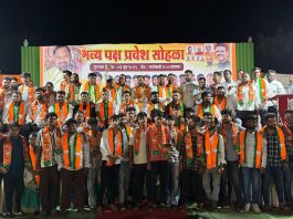 लालपेठ येथील असंख्य युवकांचा भारतीय जनता पक्षात प्रवेश